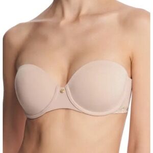Natori Women's Beige Solid Truly‎ Smooth Strapless Underwire Bra Size 36C
